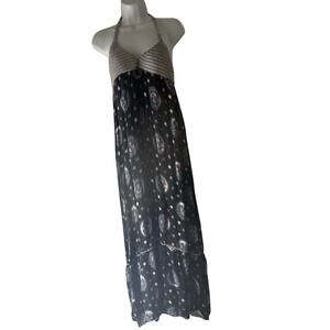 Gypsy Rose Y2k OneSize Handmade Crochet Celestial Whimsigoth Festival Midi Dress